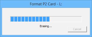 Figure 28 5 During formatting, progress is indicated by the progress bar shown in Figure 29. <Note> zyou cannot recover data erased by formatting. Always check the data before formatting.