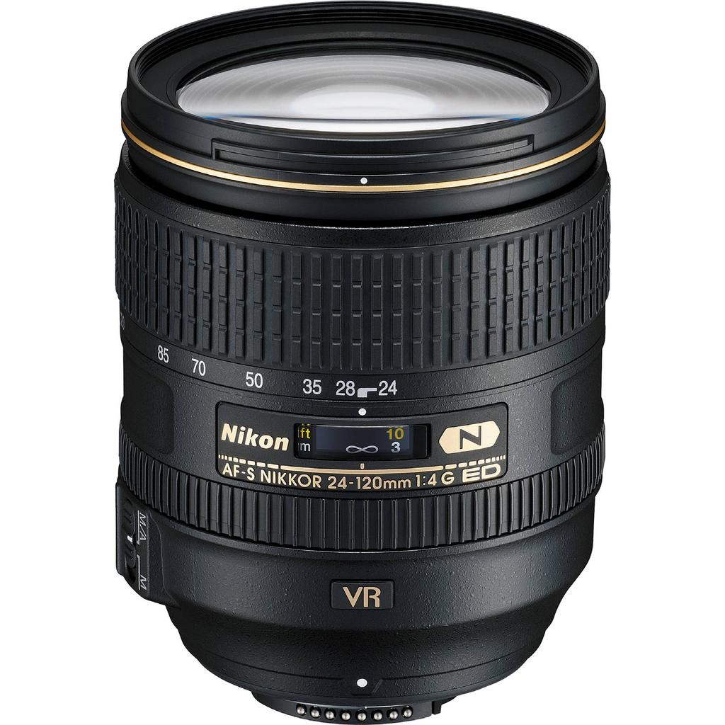 NIKON 24-120mm VR f/4 All Purpose Zoom FX All Purpose Zoom 1. Lens 2. Front Cap 3. Back Cap 4.