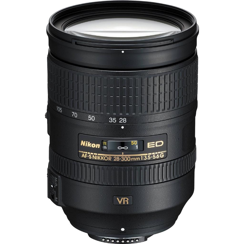 NIKON 28-300mm VR f/3.5-5.6 All Purpose Extended Zoom FX All Purpose Extended Zoom 1. Lens 2. Front Cap 3. Back Cap 4.