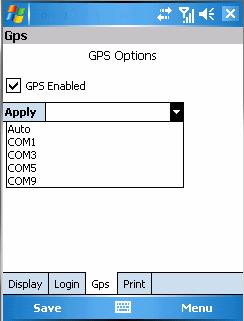 Supervisor Information Figure 14: GPS setup screen 4. Select Save.
