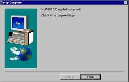 Chapter 3 - Loading the Software 6. The Setup dialog box enables you to select the COM port of your PC that is connected to the Command port of the MVP120.