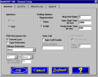 Chapter 7 - Using the MultiVOIP Software The status bar at the bottom of the Setup menu displays the current status of the unit and shows, for example, if it is Running, the most recent date the unit