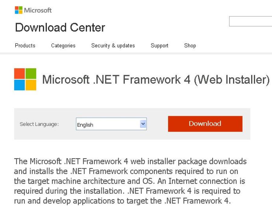 1. 2. 3. Follow the prompts to install.net 4 this will take up to 15 minutes depending on internet and computer speed If you had to install.net 4.0 Full Profile as described in steps 4 and 5 you will have to start the installer again from where you have downloaded it in the first steps.