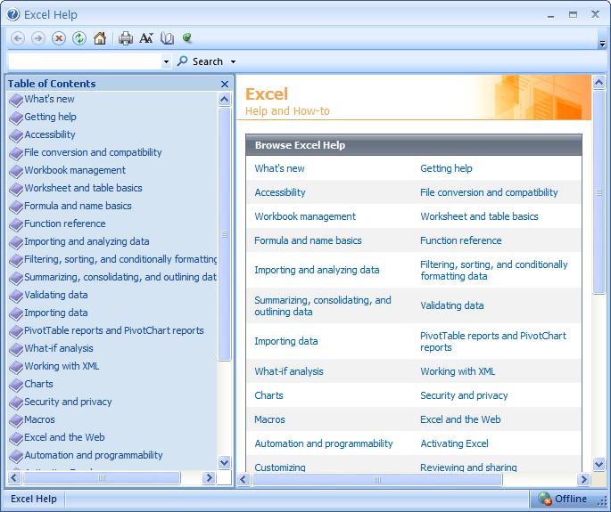 ECDL Module Four - Page 23 Printing a Help topic Display an item of interest within the Excel Help window. Click on the Print icon displayed within the Excel Help toolbar.