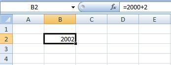 Excel identifies the active cell with a bold outline around the cell and highlighting the column heading letter and row heading number of the cell.