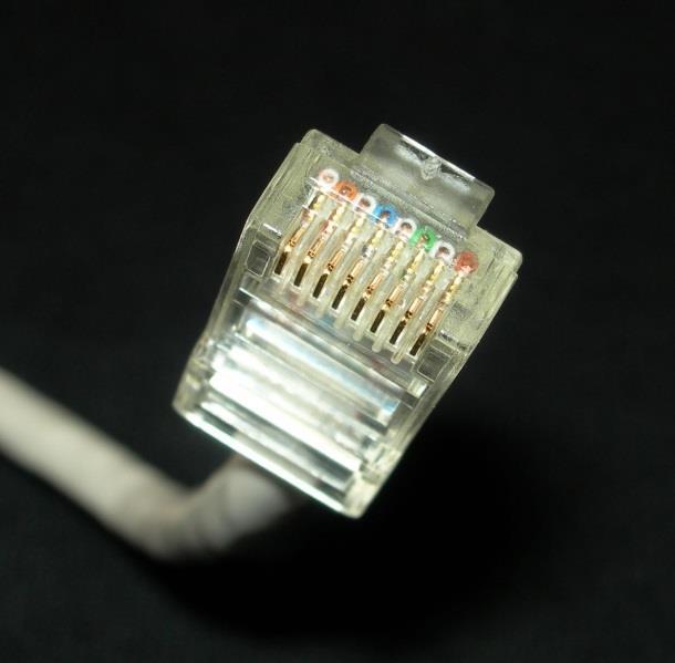 from your computer RJ45 is the most common type of network adapter connection A