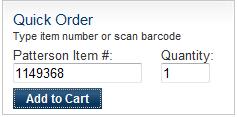 How to Create an Order To begin your order you can use the Quick Order field, a shopping list or click the Cart icon at the