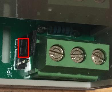 (Left to Right: UP,UP,DOWN,DOWN) To the left of the RS485 connections