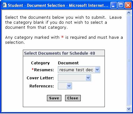 STEP THREE: To sign-up for an interview time, click the [Sign-Up] link under the Action column.