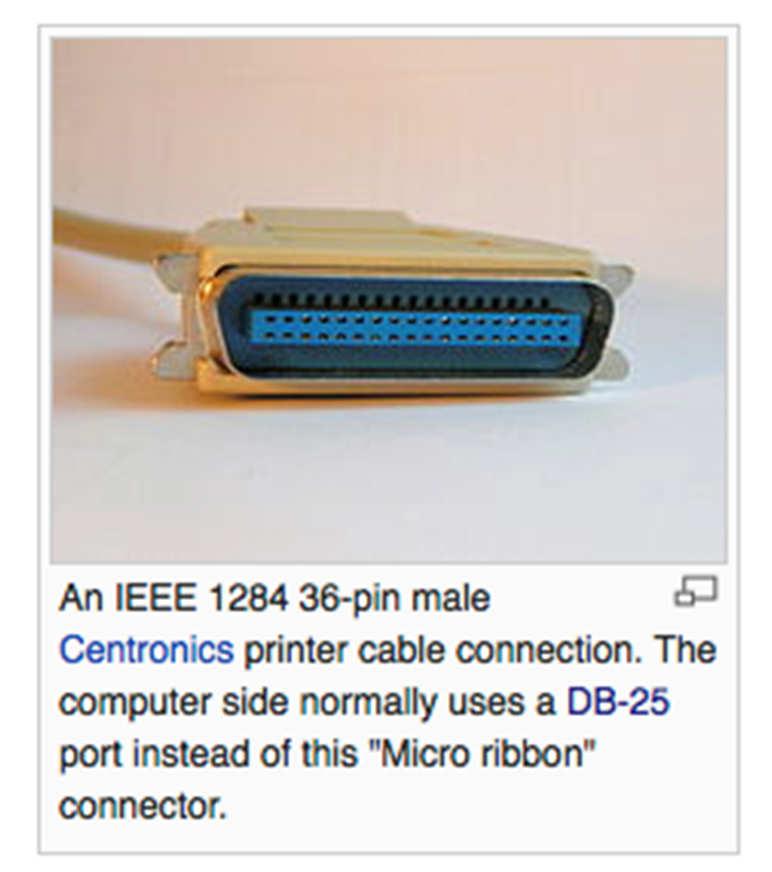Connectors - Centronics https://en.wikipedia.