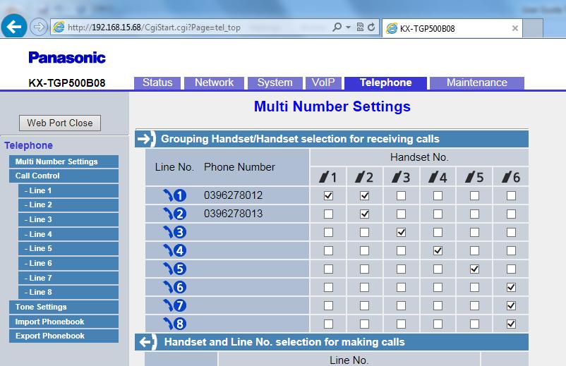 27. Click the Import Phonebook option on the left side of