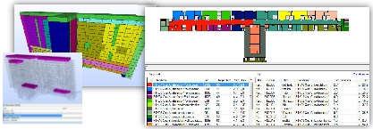BIM modelling & MEP design Service area charts Spaces with requirements are linked to service area charts (such as air handling unit service areas) Linking is made using ifc Spaces (IfcZones
