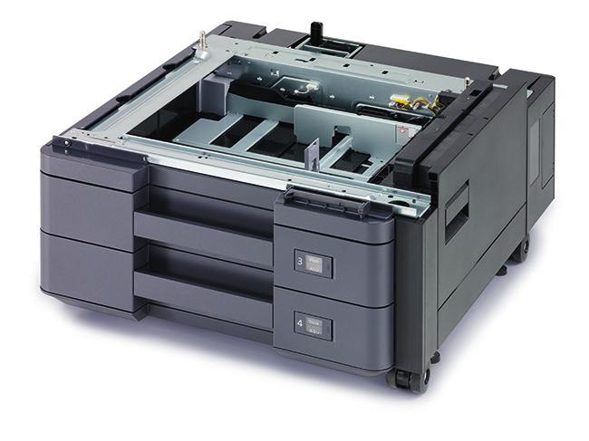 2 SINGLE PASS DUPLEX DOCUMENT PROCESSOR DP-7110 with a capacity of 270 sheets, scans