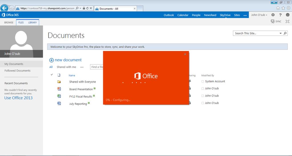 document using Office Web Apps Click a document to open using the Office Web Apps Sync you