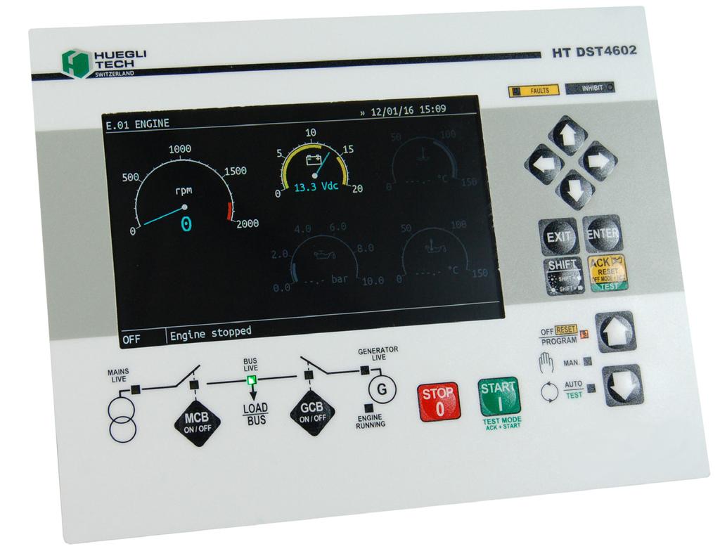 HT-DST4602 Evolution Parallel Applications 7 color TFT display (800 x 480 pixel) Split and Compact Version PLC functions included with PID blocks True RMS measure for both sources current & voltage