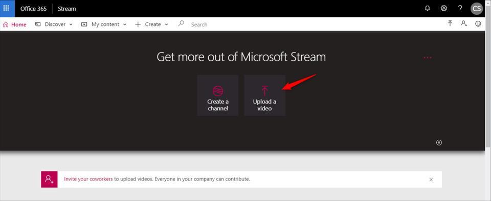 2. Uploading your video to My content area Please make sure that your video format is supported by Microsoft Stream, such as mp4, mov &