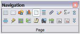 Figure 5: Navigation toolbar Click an icon to select that object type.