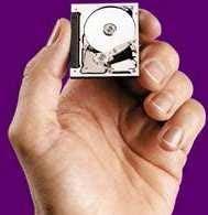 Smallest disk drives 1.7 : Yr2000, IBM introduced Microdrive: 1.7 x 1.4 x 0.2,1 GB, 3600 RPM, 5 MB/s, 15 ms seek 1.