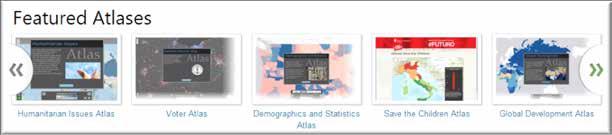 Atlas sample application The Esri Thematic Atlas