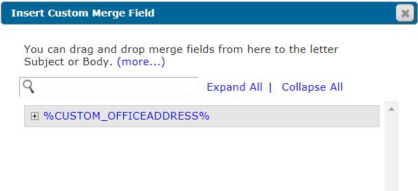 Custom Merge Fields Create Custom Merge Fields here: