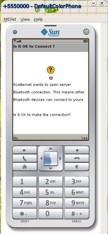 1c shows the initial screen of the application when launched. It has four options. A send new message, received message, rescan devices and an exit option.
