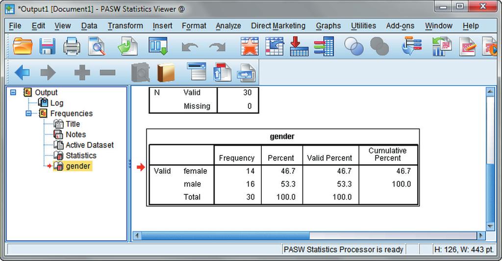 FIGURE 1-2: The Data View and Variable View tabs provide a convenient way for you to switch between the two views.