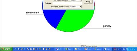 A descriptive title is now displayed above the pie chart.