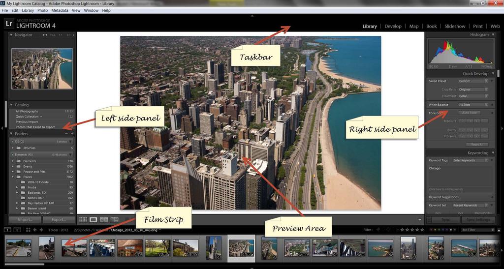 Getting Around the Lightroom Interface