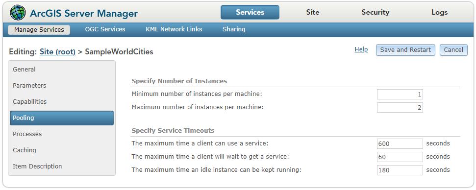 Configure ArcGIS Server- instance tuning For predictable performance use min = max Default is min = 1, max = 2. Consider changing this!