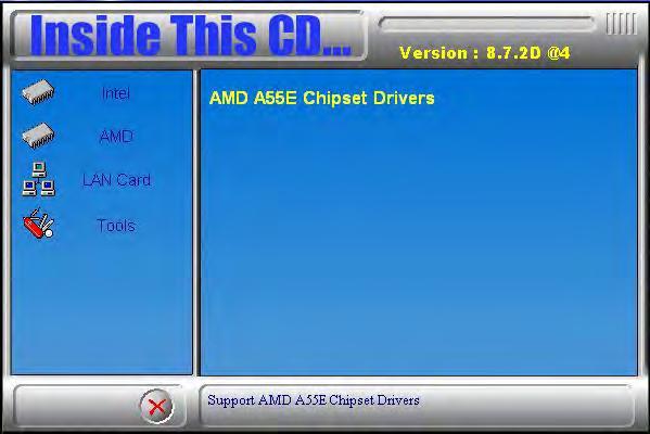 AMD A55E Chipset Family Graphic Driver Installation Follow the steps below to install the AMD A55E chipset family graphics drivers.