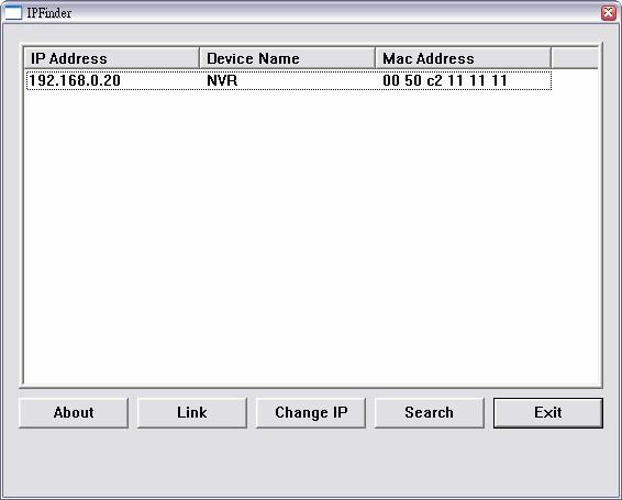 3.2 Using IPFinder The device comes with a conveniently utility, IPFinder, which is included in the Installation CD-ROM, allowing you to search the device on your network easily. 1.