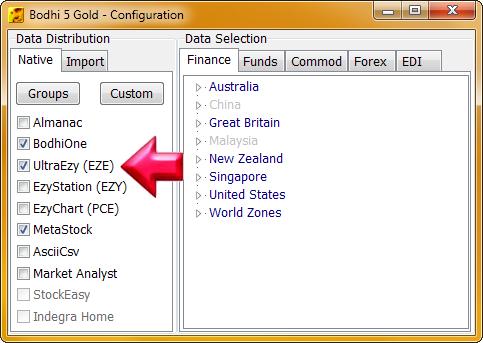 Part 3: Data Service Setup 1. BodhiGold: This software performs best with UltraEzy format data.