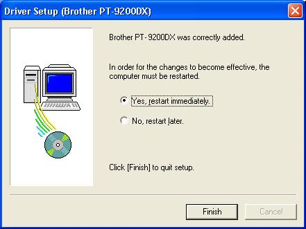 If the dialog box warning that the software has not passed Windows Logo testing appears again, click the Continue Anyway button to continue with the installation (since this printer driver has