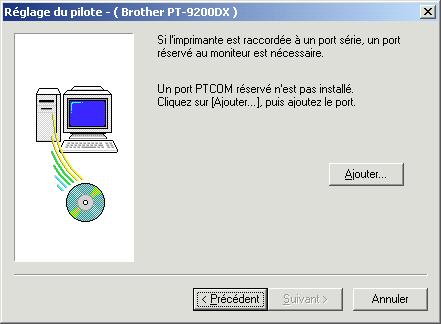 Pour Windows 1) Sélectionnez les options à installer. Editeur : Le logiciel P-touch Editor Version 3.1 Clip Art : Les illustrations de la fonction Clip Art de P-touch Editor Version 3.