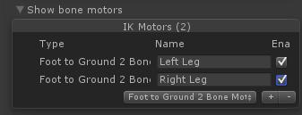 You re actually going to do this twice. Once for the left leg and once for the right. 3. Select the motors by pressing the selection dots and change the name of the motors so we know which is which.