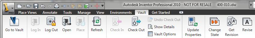 User Interface Update An enhanced user interface is available in both AutoCAD and Autodesk Inventor. The Autodesk Vault CAD integrations have adopted this new look.