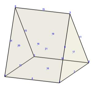 27-node Hexahedron 21-node Pentahedron 19-node Pyramid 15-node Tetrahedral Figure 3 27-node Hexahedron element and degenerated 21-node pentahedron, 19-node pyramid, and 15-node tetrahedron element