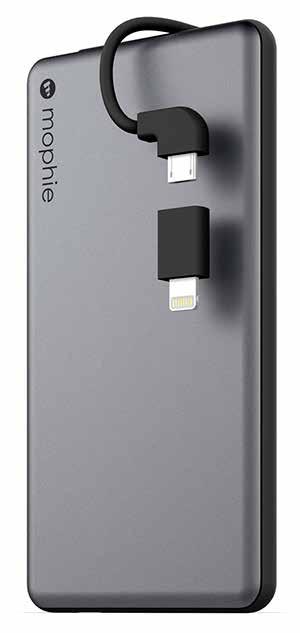 powerbank, slim design, 2x2, 2.1A USB A output port.