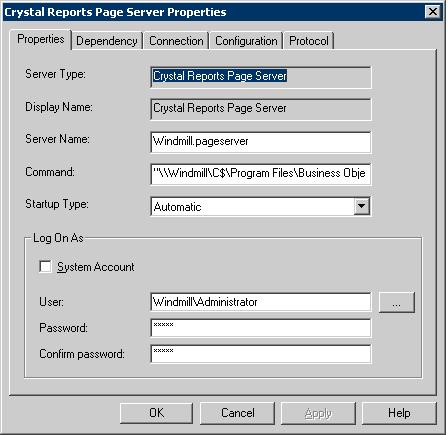 INSTALLING AND CONFIGURING CRYSTAL REPORTS SERVER Configuring Crystal Server... NOTE Install Service Packs 4 and 5 prior to proceeding with the configuration: http://www.sdn.sap. com/irj/boc/support?