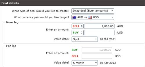 Enter either the amount you want to buy or the amount you want to sell (you can switch the Buy and Sell actions at any time by selecting either the BUY or SELL spinner beside each amount field. 4.