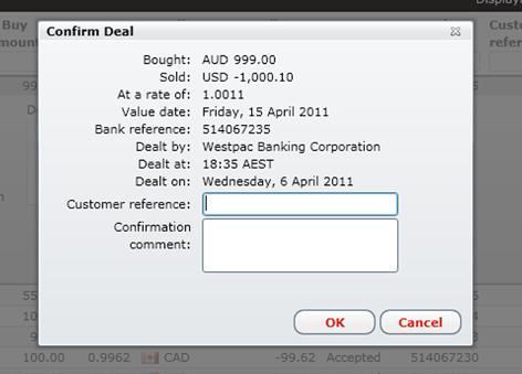 When you select a deal, it will display detailed information, including the Deal Comment box. You can enter any information you want here, it s for your own reference.