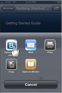 Sharing a Document from an iphone or ipad 1.