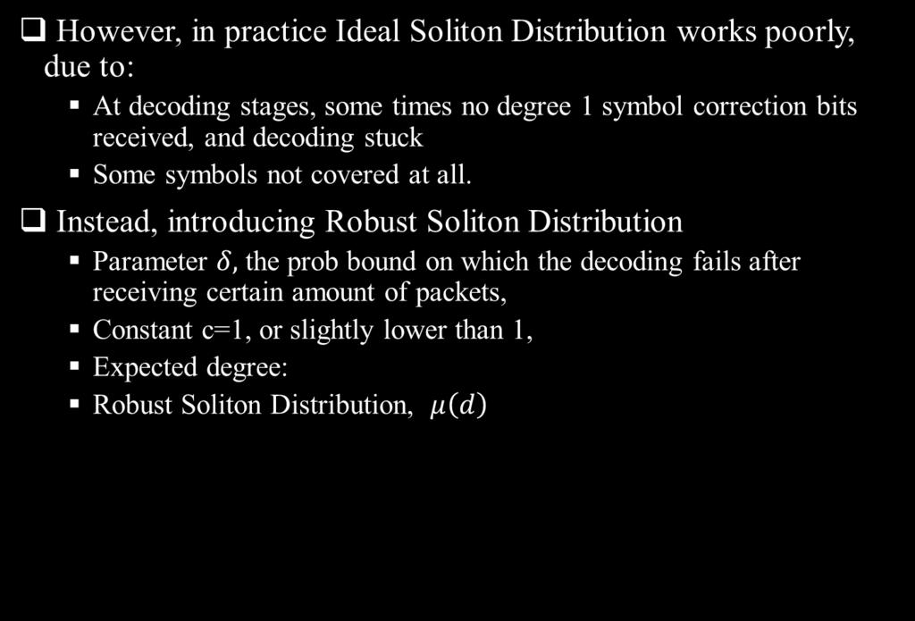 Robust Soliton Distribution Z.