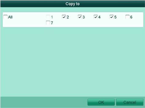 Up to 8 periods can be configured for each day. And the time periods can t be overlapped each other.