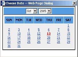 Then input the year and corresponding contents. Or click icon, it will pop up the following interface: Choose the year, month, and date.