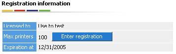 Registration Info Registration info includes user name and registration code.