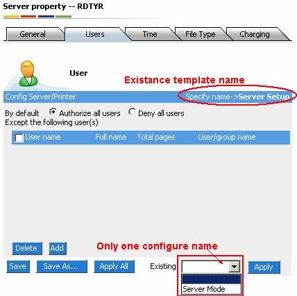 4. Click [Apply] to get following property. 5. To change template finger quotation and template value quotation.