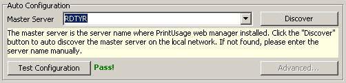 Auto Configuration Main Controlling Server: Install server from PrintUsage managing webserver.