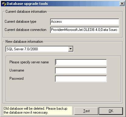 PrintUsage Data Upgrading Tool Main function: PrintUsage compatible with MS Access, MS SQL Server 7.0/2000, Oracle and MySQL.