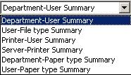 detail report sort. Style List : setup report style: Print Status: setup data displaying condition.